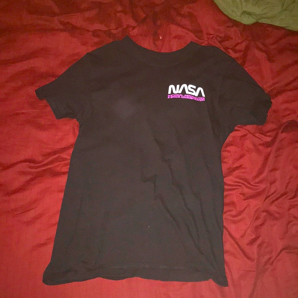 Black Tee with Nasa Logo and Astronaut on Back